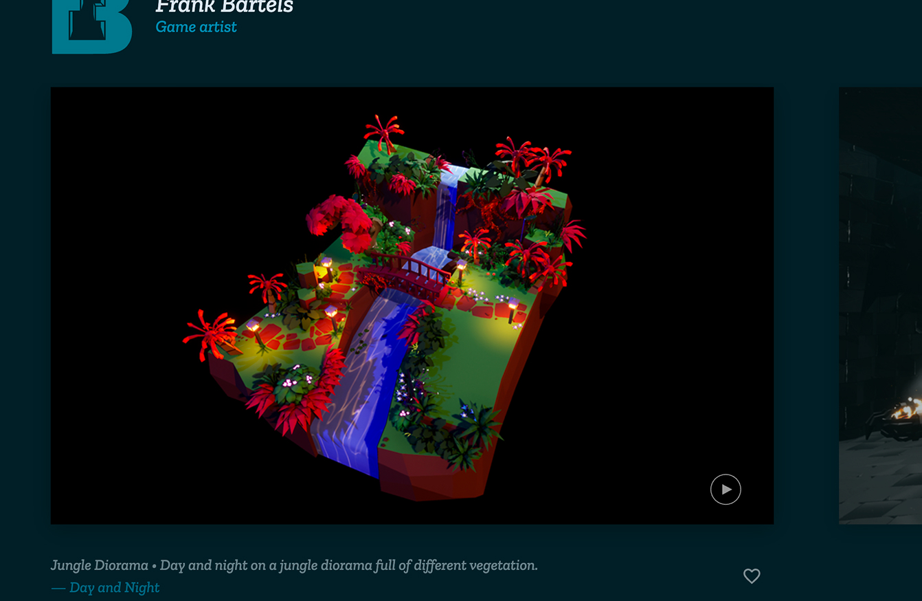 Screenshot van de website voor Frank